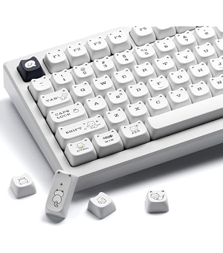 Amazon.com: Domikey Pearl Cherry Profile abs doubleshot Backlit