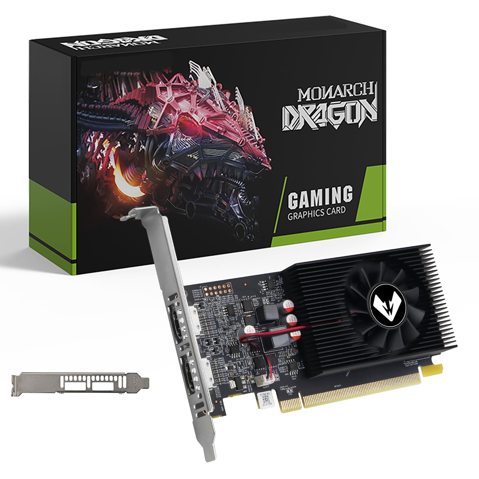 MOUGOL AMD Radeon R7 350 4GB Low Profile Graphics Card, Dual HDMI Ports for Multi-Monitor, 4GB GDDR3 128-Bit, SFF Half-Height Video Card for Slim Desktop PC, Support Windows 10/8.1/7 Computer GPU