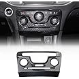 crosselec Carbon Fiber Central Control A/C Panel Cover Tirm for Dodge Charger 2011-2014
