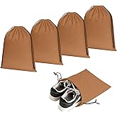 Hzfnon 4 Pcs Shoe Travel Bags for Packing, 13.8" x 12.6" Perfect Shoe Bag for Men and Women for Travel