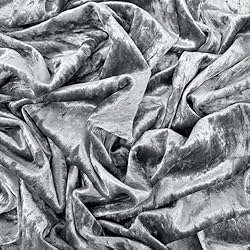 Ice Fabrics Stretch Crushed Velvet Fabric by The