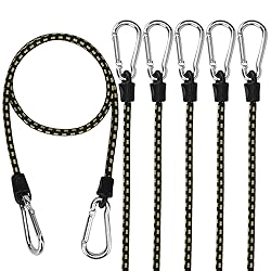 XSTRAP STANDARD 6PK Bungee Cords with Carabiners 40