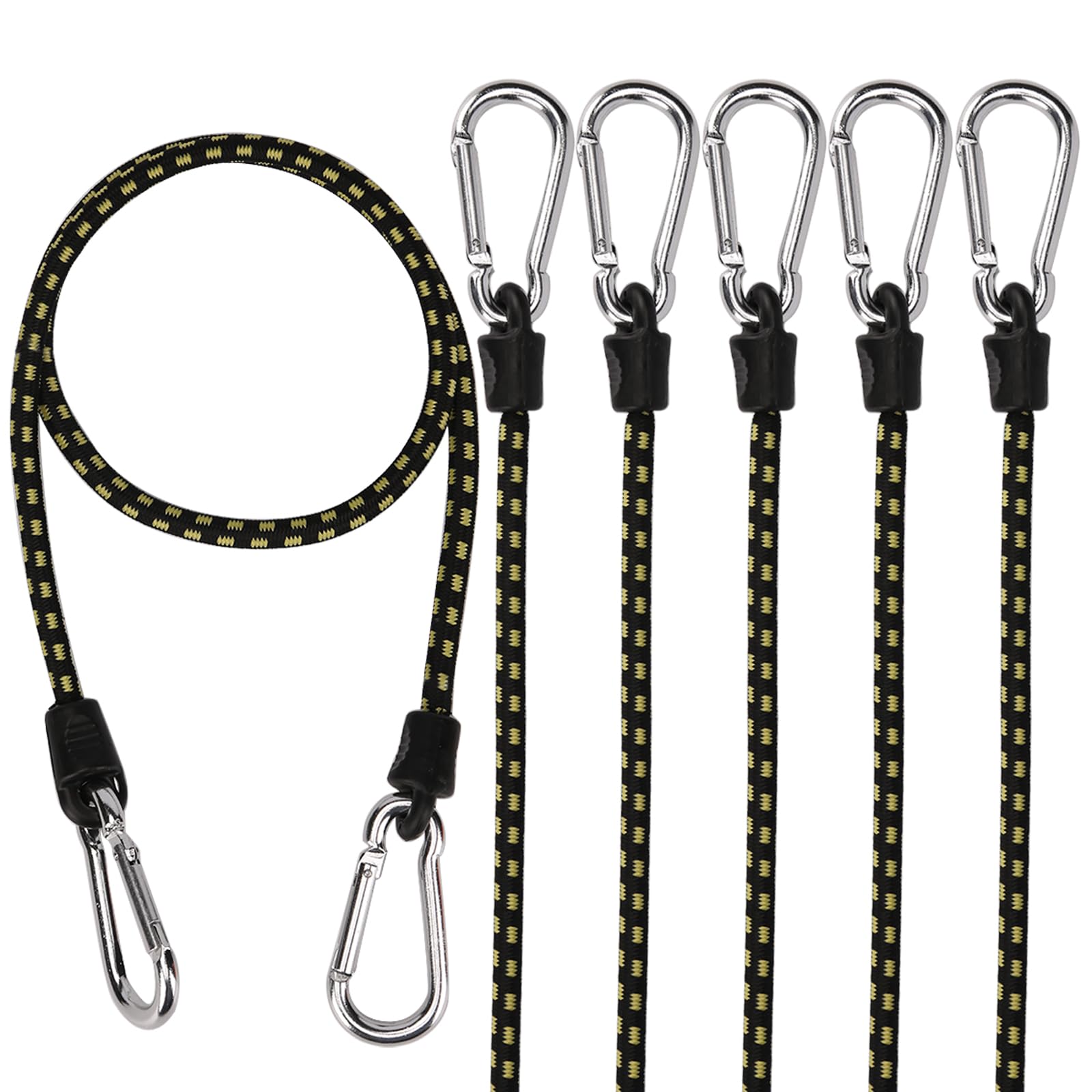 XSTRAP STANDARD 6PK Bungee Cords with Carabiners 40