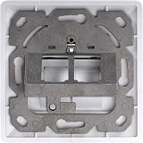 Digitus 2 Port Keystone Junction Box 45 Degree Angled Outlet White RAL9003 Empty view 2
