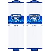 Cryspool® 04077 Compatible with Cal Spa Filters, 4CH-949, PWW50L, FC-0172, Rising Dragon, Dynasty Spas, 50 Sq. Ft Hot Tub Replacement Filter Cartridge, 2 Pack