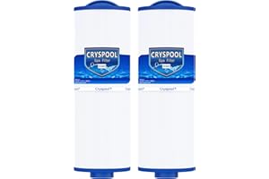Cryspool® 04077 Compatible with Cal Spa Filters, 4CH-949, PWW50L, FC-0172, Rising Dragon, Dynasty Spas, 50 Sq. Ft Hot Tub Replacement Filter Cartridge, 2 Pack
