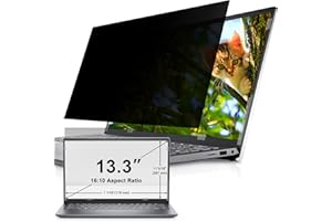 IPROKKO 13.3 Laptop Privacy Screen for Hp Dell Acer Lenovo ThinkPad Asus Envy Latitude Pavilion Xps, Removable 16:10 Aspect Laptop Privacy Shield, Anti Blue Light Glare 13 Inch Laptop Privacy Filter
