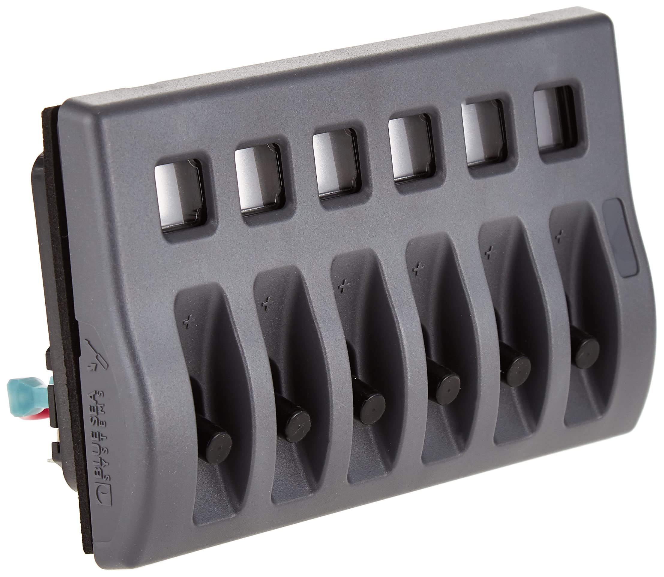 Photo 1 of Blue Sea Systems 4307 WeatherDeck 12V DC Waterproof Switch Panel - 6 Position, Black