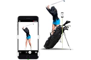 SELFIE GOLF SelfieGOLF Record Golf Swing - Cell Phone Holder Golf Analyzer Accessories | Winner of The PGA Best Product | Selfie Putting Training Aids Works with Any Golf Bag and Alignment Stick