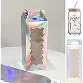 Hzzycaxli 25Pcs Gift boxes for glass cup with Handle for Sublimation Glass Exhibition Boxes,Tumbler Gift Box, Cup boxes for packaging 16oz & 18oz Drinking Jars Sublimation Glass Can Blank(Laser)
