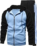 GXAMOY Men's 2 Pieces Tracksuits Running Sports