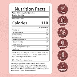NUTRAPULSE Organic Vegan Protein Powder – Vanilla
