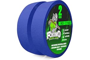 RHINO HOCKEY TAPE, Hockey Tape, Sports Tape, Field Hockey Grip Tape, Lacrosse Stick Tape, Bat Grip Tape, Cloth Tape, Fabric Tape, Golf, Gym, Pull up bar Tape, Sports Gift, Hockey Stuff