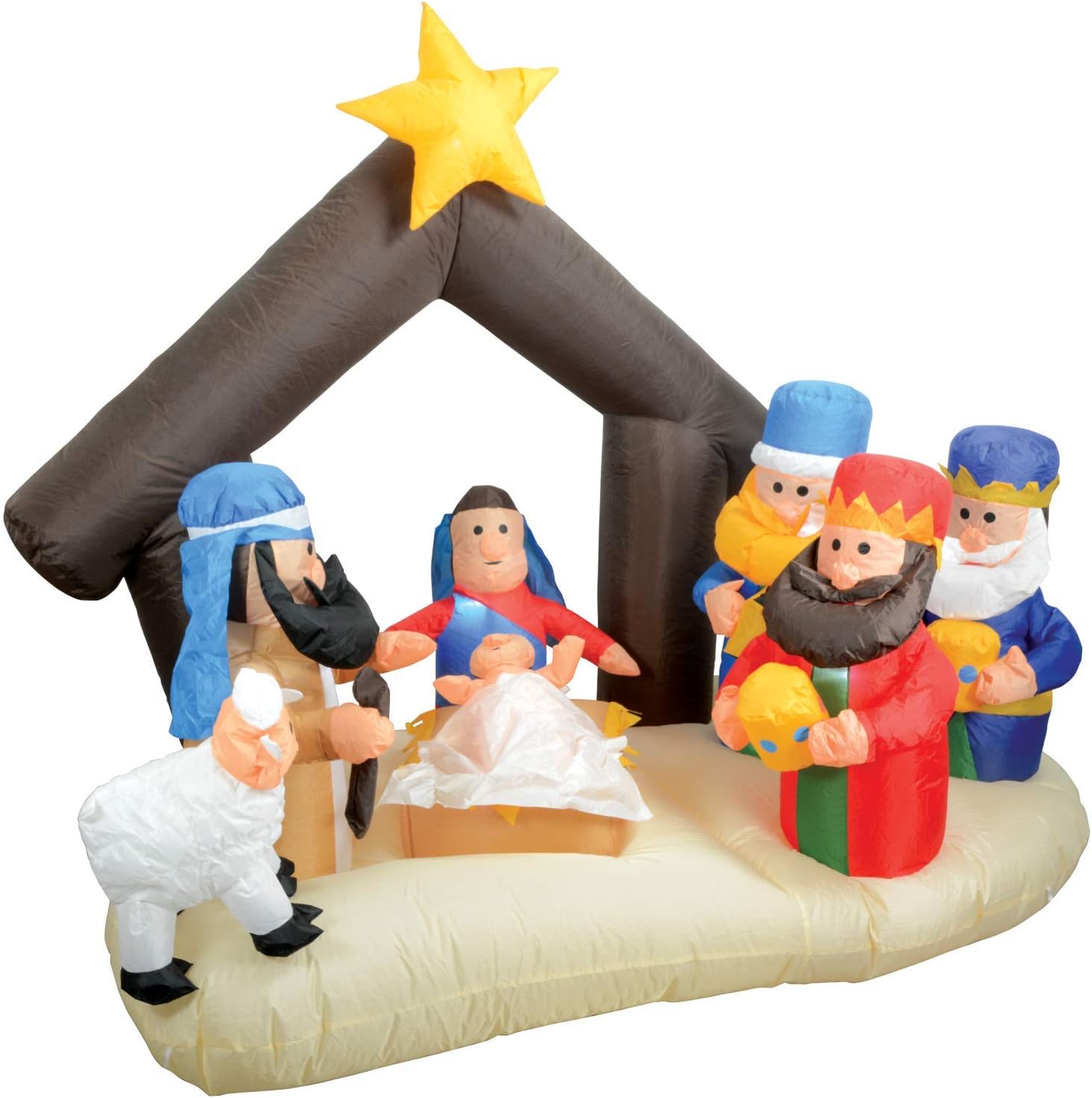 QTX Outdoor Inflatable Nativity Scene With LED Lights Amazon.co.uk