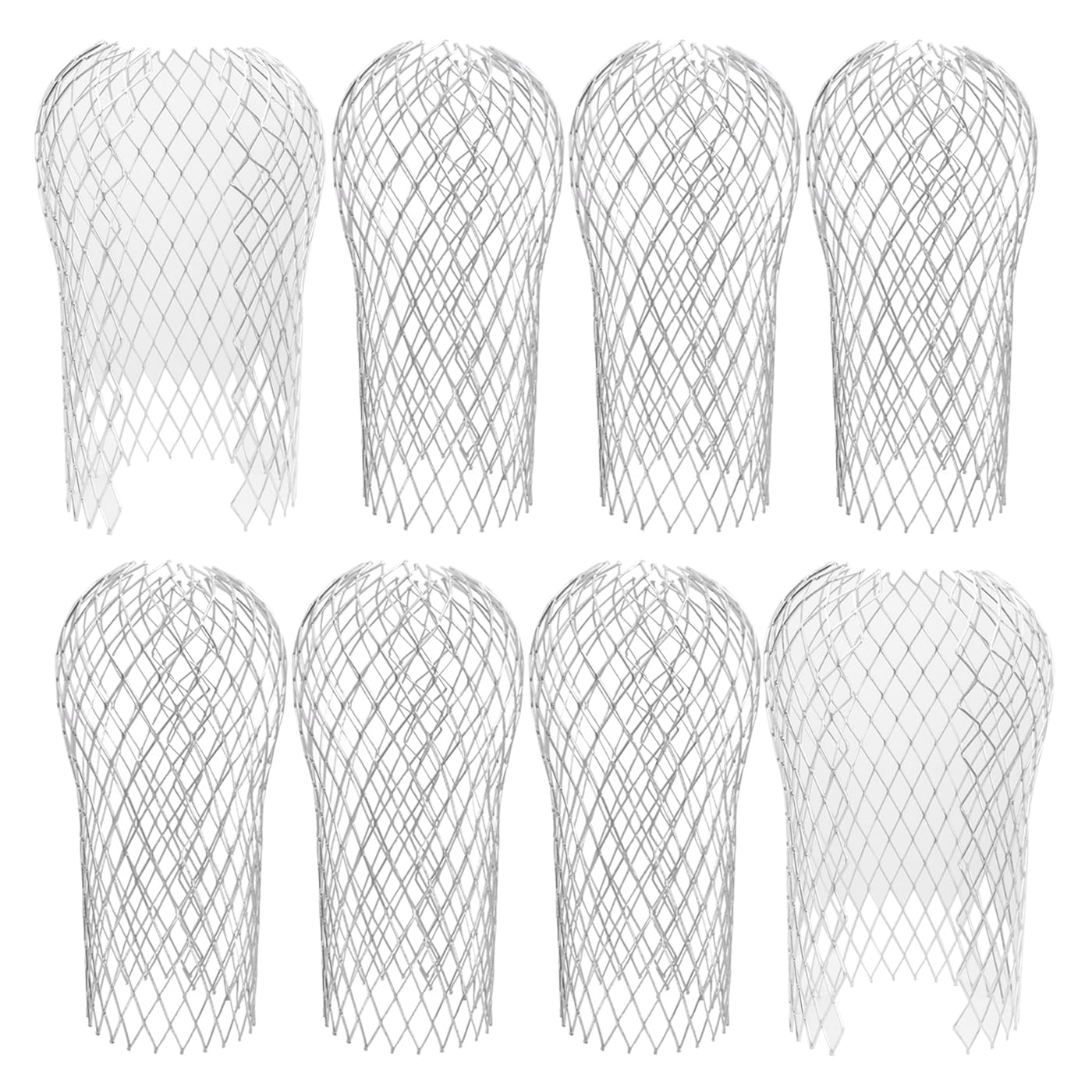 Mesee 8 Packs Gutter Downspout Guards 3.5 Inch Aluminum Filter Strainer Down Pipe Filter Mesh Expandable Leaf Strainers Gutter Screen Covers Drain Pipes Protector for Preventing Leaves Moss Blockage