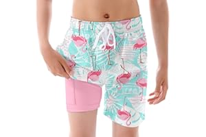 westwolf Boys Swim Trunks Compression Liner Bathing Suit Quick Dry Swimsuit 6-20T