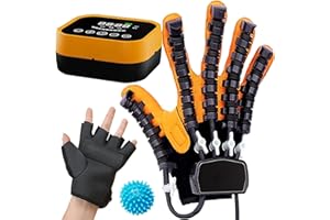XUETAO Rehabilitation Robot Gloves Upgrade Stroke Hand Therapy Equipment, Automatic Hand Trainer Gloves with USB Chargeable