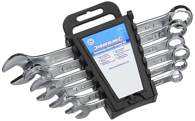 Silverline SP10 Ring-Maulschlüssel, 6-tlg. Satz 8–17 mm, metrisch