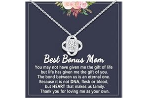 UNGENT THEM Silver Love Knot Necklace for Women, Mothers Day Wedding Valentines Christmas Birthday Gifts