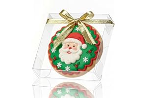 TEMLQPACK 100 Pack 4x4x1.2inch Clear Single Cookies Boxes Small Bakery Boxes Macaron Boxes Brownie Boxes Pastry Boxes for Eas