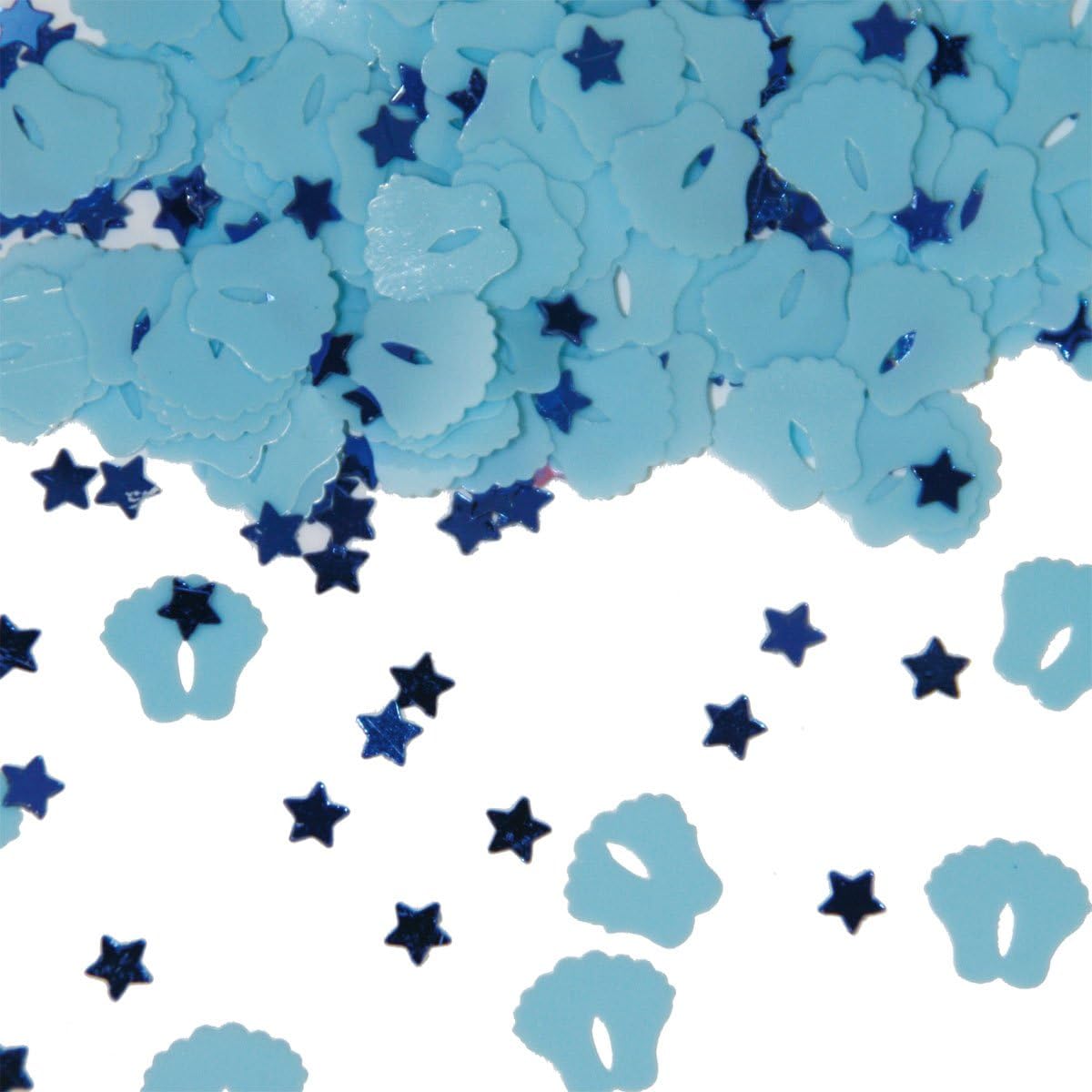 15g table confetti Baby Feet Blue Birth