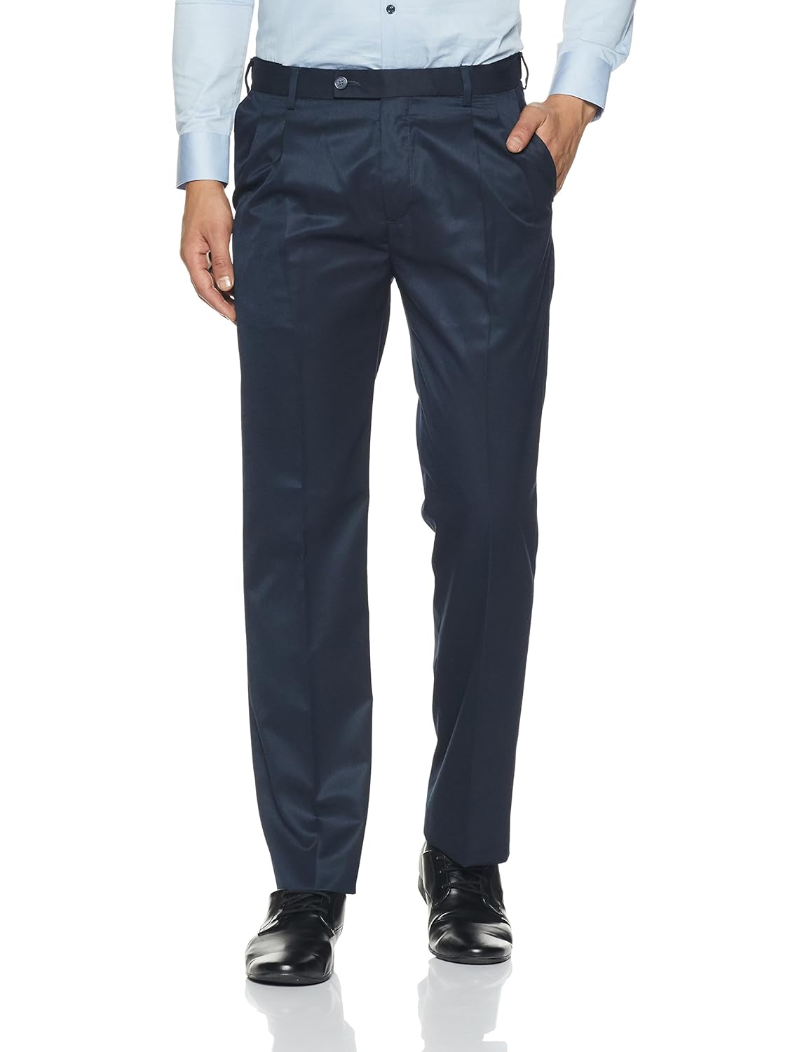 arrow men's pleat-front formal trousers