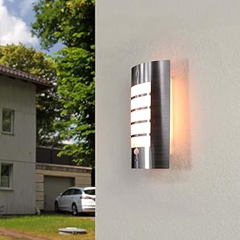 Design Aussen Leuchten Edelstahl Haus Tur Beleuchtung Garten Terrassen Lampen E27