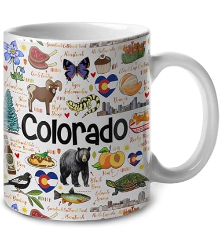 Amazon.com | CafePress CO Colorado Mug 11 oz (325 ml) Ceramic