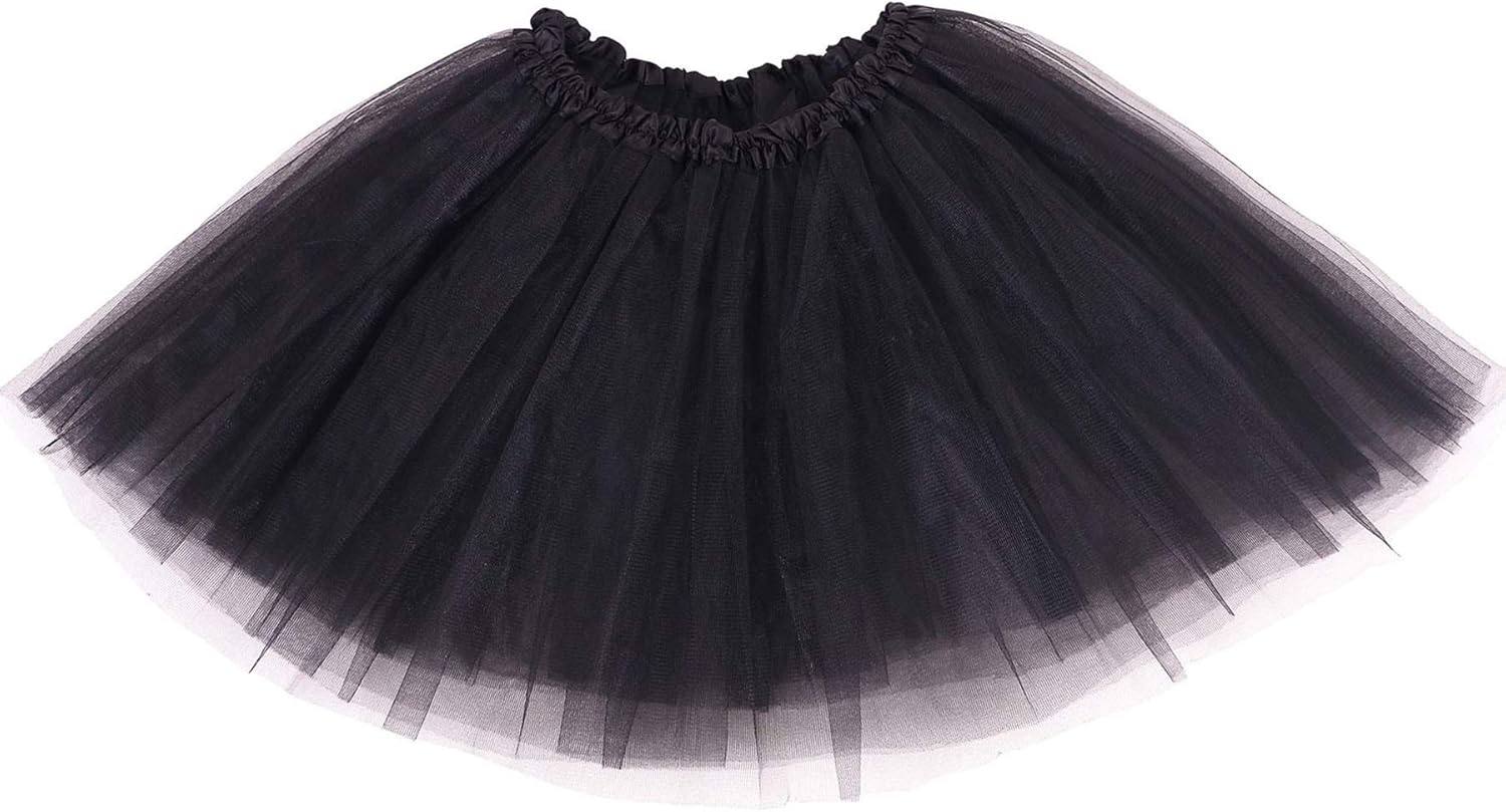 black ruffle tutu skirt