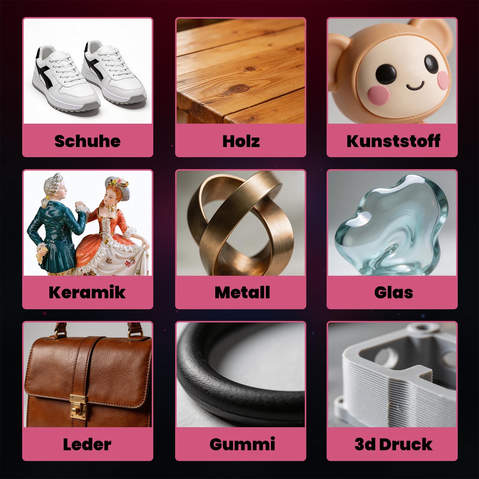 Universalkleber Sekundenkleber Extra Stark Transparent 25g Dickflüssig, Superkleber für 3d Druck PLA Keramik Schuh Holz Plastik Modellbau Wasserfest, Alleskleber für Leder Metall Stein Kunststoff 5