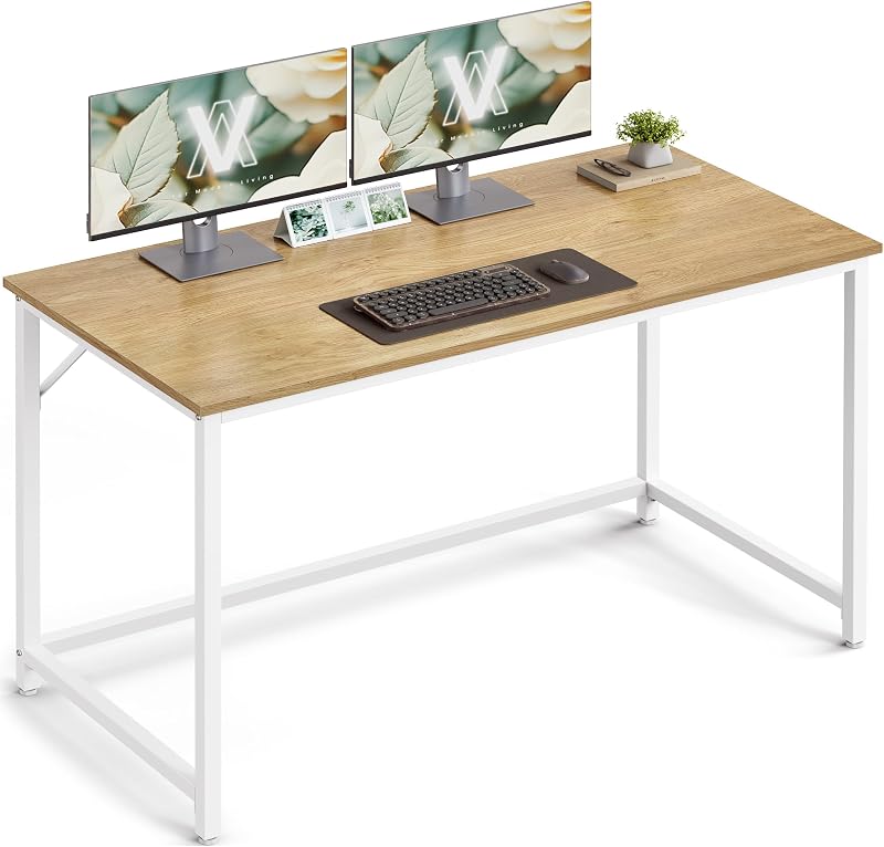VASAGLE Computer Desk 120x60 cm Heather Greige Ink Black LWD039B02