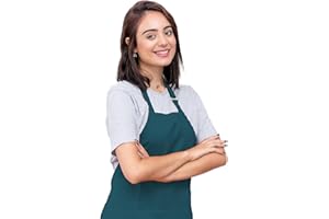 CALICOT Kitchen Apron for Men Women|Adjustable with Pocket Cloth Apron|Baking Banquet Cafe Chef Apron|Spring, Easter Decor BBQ Gift