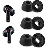 NANLANFAN Replacement Foam Ear Tips for Nothing Ear/CMF Buds Earbuds | Eartips for Nothing Ear (a) / CMF Buds Pro 2 / CMF Buds 2 Plus/CMF Buds 2a Earbuds, Ultimate Comfort, 3 Pairs (S/M/L, Black)