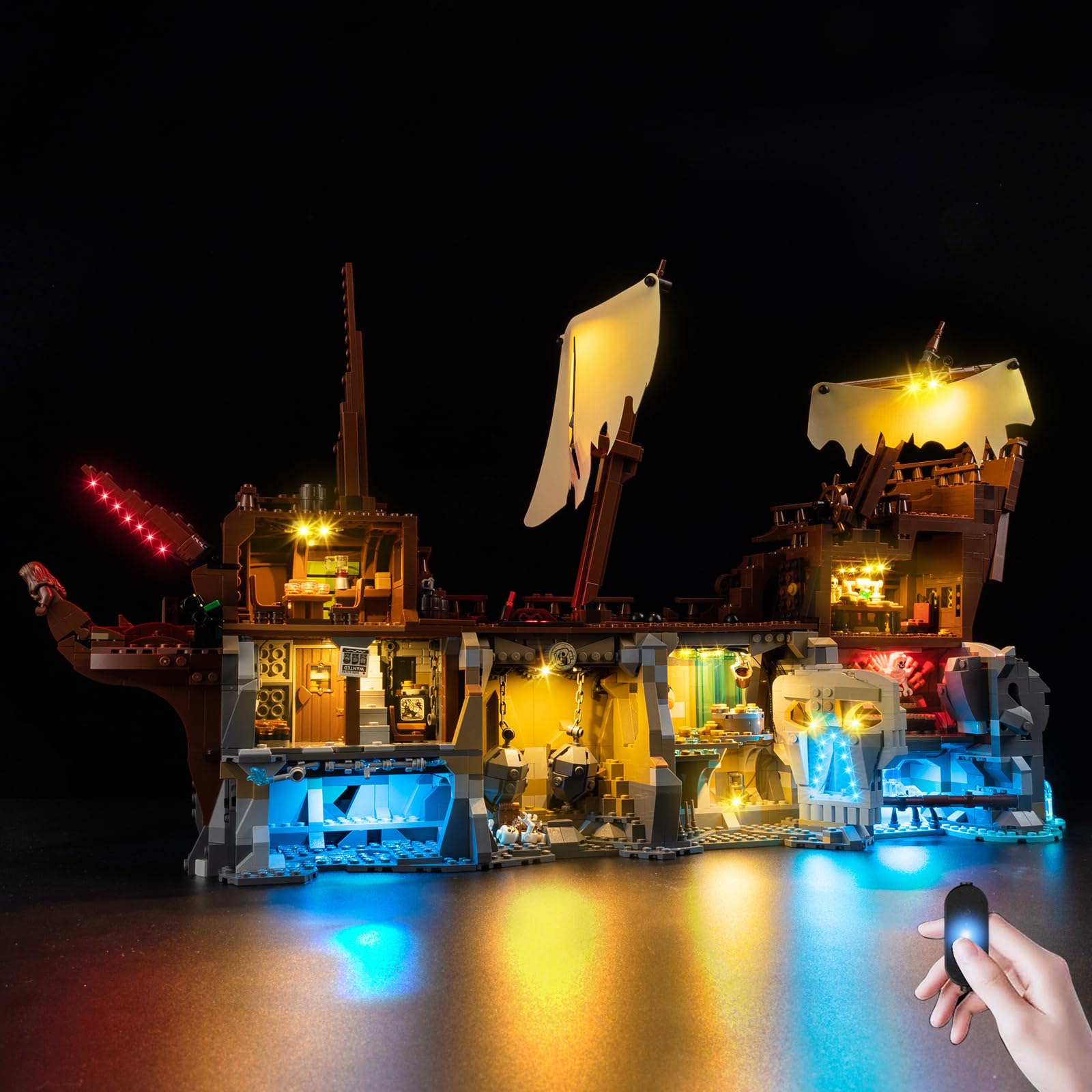 Kyglaring LED Lighting Kit Compatible with Lego The Goonies 21363 Building Blocks, Accessories for Lego 21363 Model Set, Touch Version (Not Include Models)