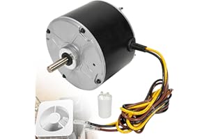 LEAPTREND Condenser Fan Motor 1/4 hp, 1100 RPM, 208-230V Compatible with Models 5KCP39EGS070S 5KCP39EGY823S Carrier HC39GE237A HC39GE237 Dayton 6DLL0 Genteq GE 3905