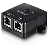 TRENDnet Gigabit Power Over Ethernet Injector, Full Duplex Gigabit Speed Supported, Network Poe Devices Up to 100 M (328 ft.), 15.4 Watts, Auto-Mdix in/Out, Plug & Play, TPE-113GI