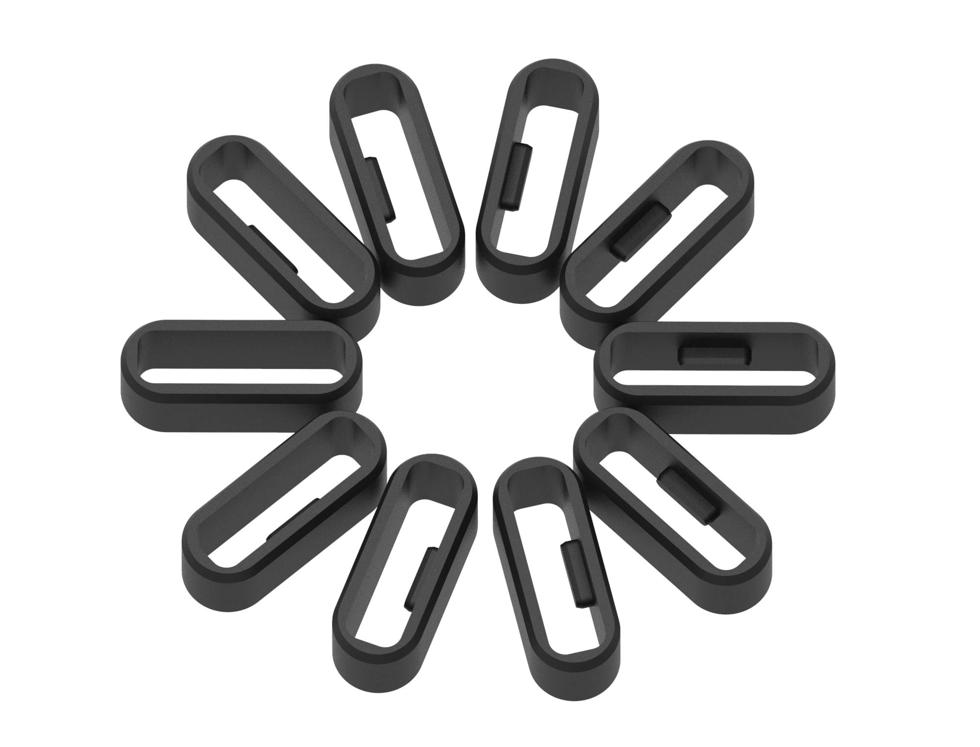 Strap Loop Fastener Rings Garmin vivosport Bands 11pc Rubber for Watch