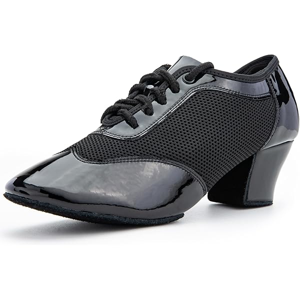 JUODVMP Women Professional Latin Dance Shoes Open Toe Salsa