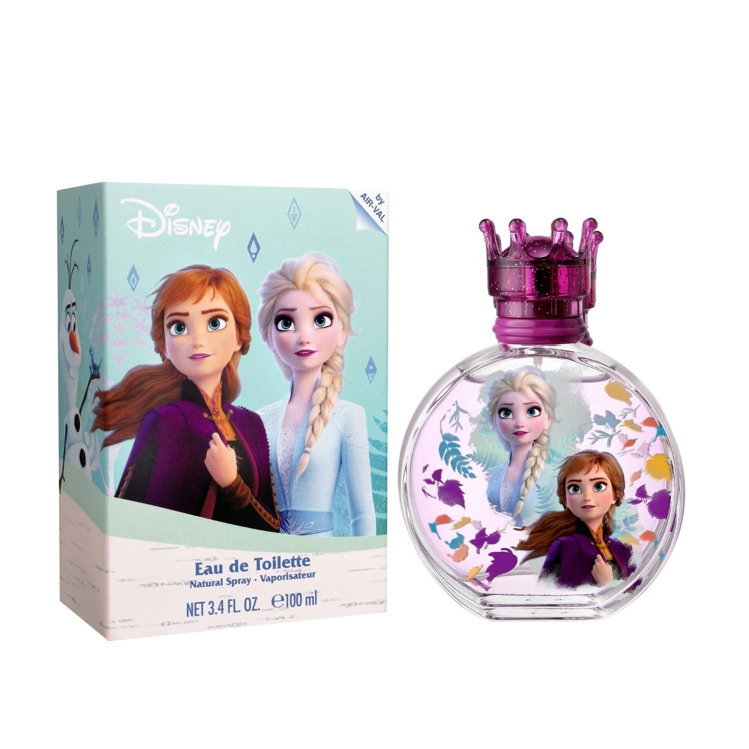 Disney Frozen Eau de Toilette Natural Perfume Spray, Vegan and Dermatologically tested EDT Spray for Kids, 100ml