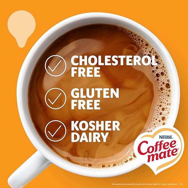 NESTLE COFFEE MATE LIQUID COFFEE CREAMER SINGLES, HAZELNUT, 50 CT BOX