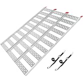 CargoSmart Aluminum Tri-Fold Ramp, 1500 Lb Capacity, 50" x 76", Single | Folds to 1/3 size for storage; 1500 lb capacity ramp for ATVs, mowers, tillers &amp; more