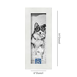 ArtToFrames 4x12 Inch White Picture Frame, This