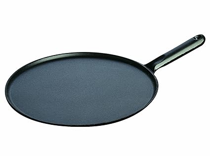 STAUB Pan Sartén crepera, Hierro Fundido, Negro, 30 cm