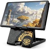 Foldable Stand for Nintendo Switch/2/Lite/OLED, Adjustable Switch Holder | Black Portable Travel Playstand, Compact Table Non‑Slip Play Bracket, Cute Kingdom Collapsible Game Mount for NS Console