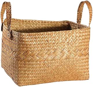 OH Rural Estilo Retro Cesta de Compras en Jacinto de Agua Plegable Casa