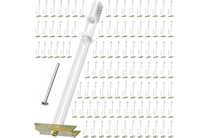 PRLF Drywall Anchor with Included Bolts for 1/4”-20, Heavy Duty Hollow Drywall Anchors for TV Mounting Kit, Stainless Steel Hollow Wall Anchors Holds up to 270lbs Each in 1/2” Drywall, 100 Packs