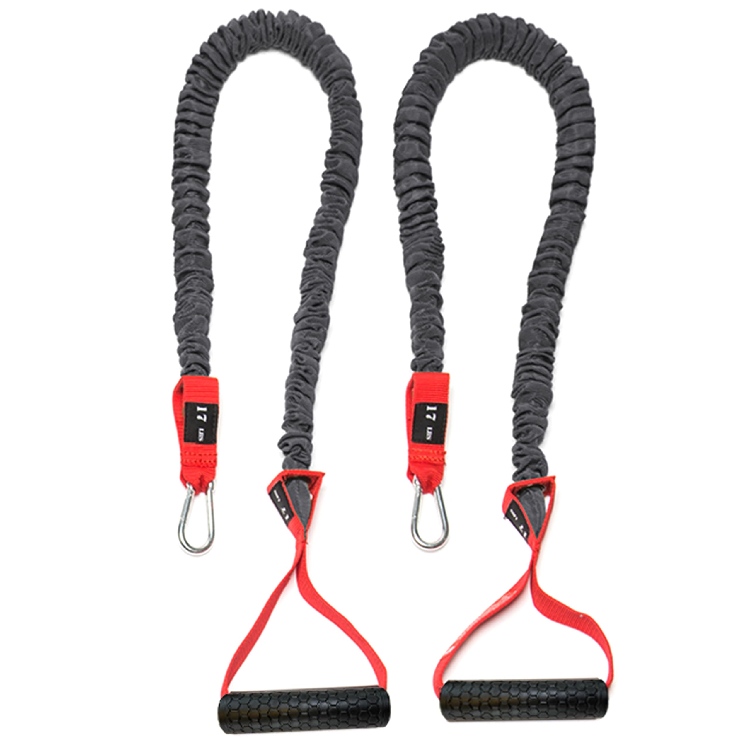 Resistance Cords - Cross Anchored Shoulder Resistance Bands - Ideal for Dynamic Warmups and Physical Rehab - One Pair of 17 lbs Cords - 4KOR Fitness