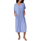 Tommy Bahama - Women's Midi Caftan, Dolman Sleeve Stretch Jersey Caftan with Pockets for Sleep or Lounge
