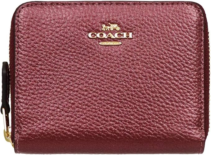 coach double zip around wallet