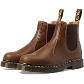 Dr. Martens Unisex 2976 Slip Resistant Chelsea Boots, Dark Tan, Mens 9, Womens 10, Medium